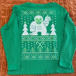 Green Yeti Graphic Sweater